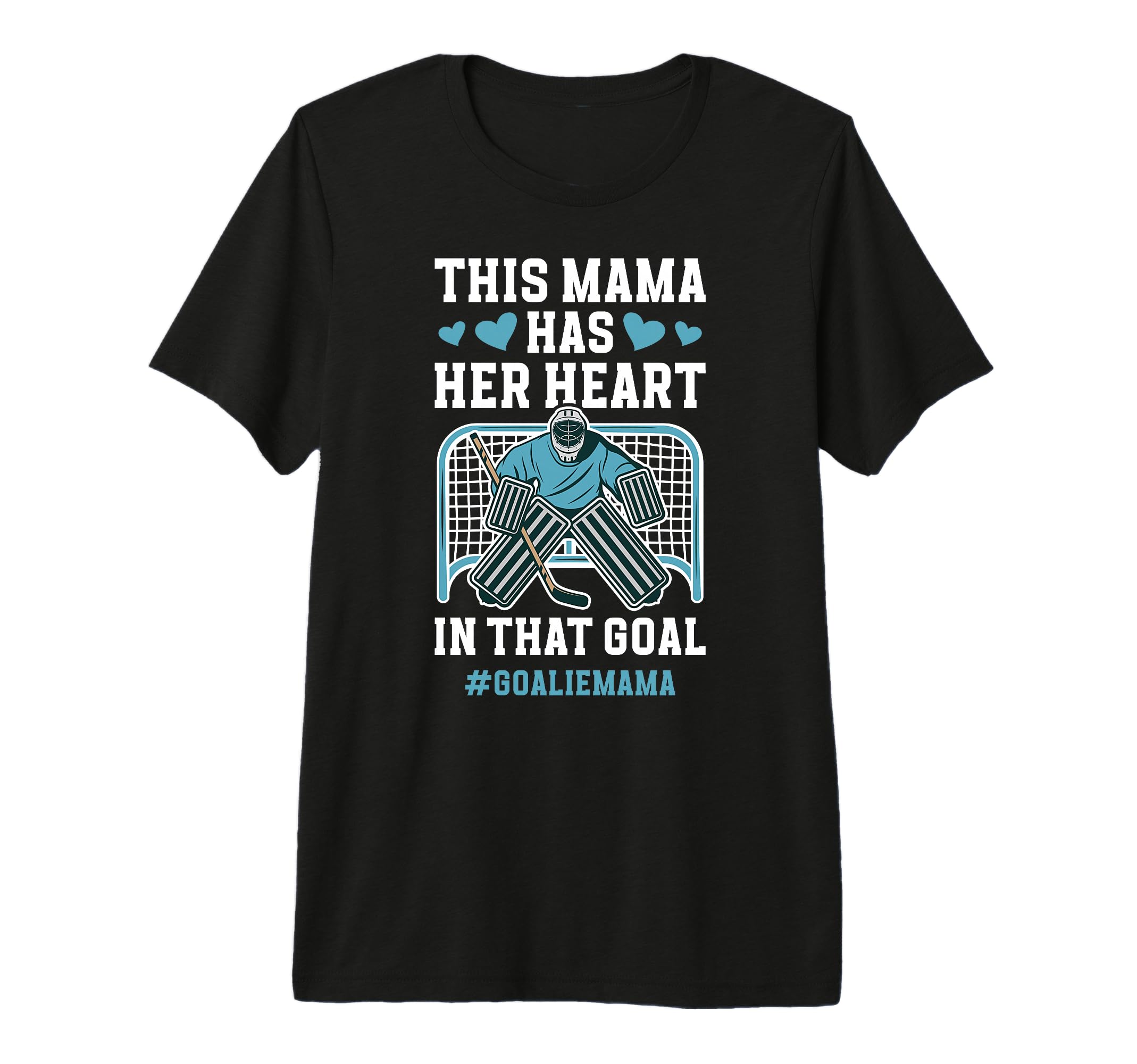 Proud Hockey Goalie Mama Ice T-Shirt - Fun Novelty Design for Adults