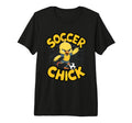 Soccer Chick Soccer Player Soccer Tri T-Shirt - Fun Novelty Design Unisex