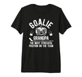 Mens Funny Hockey Goalie Grandpa Hockey T-Shirt - Streetwear Style Unisex