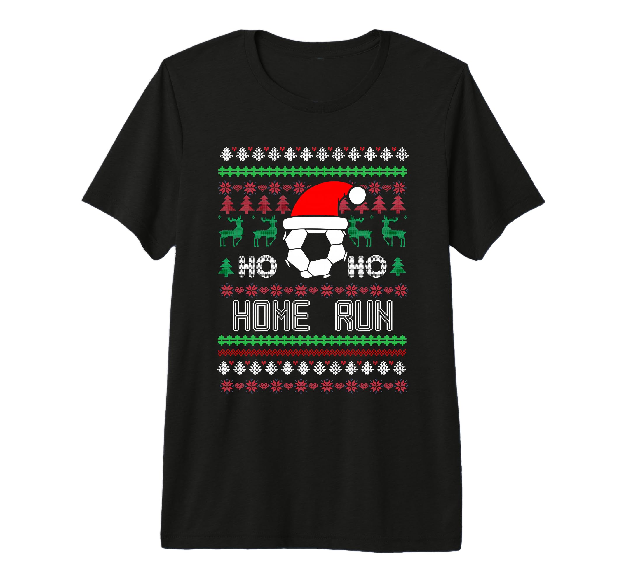 Soccer Goalkeeper Holiday Santa T-Shirt - Fun Novelty Design Men Women