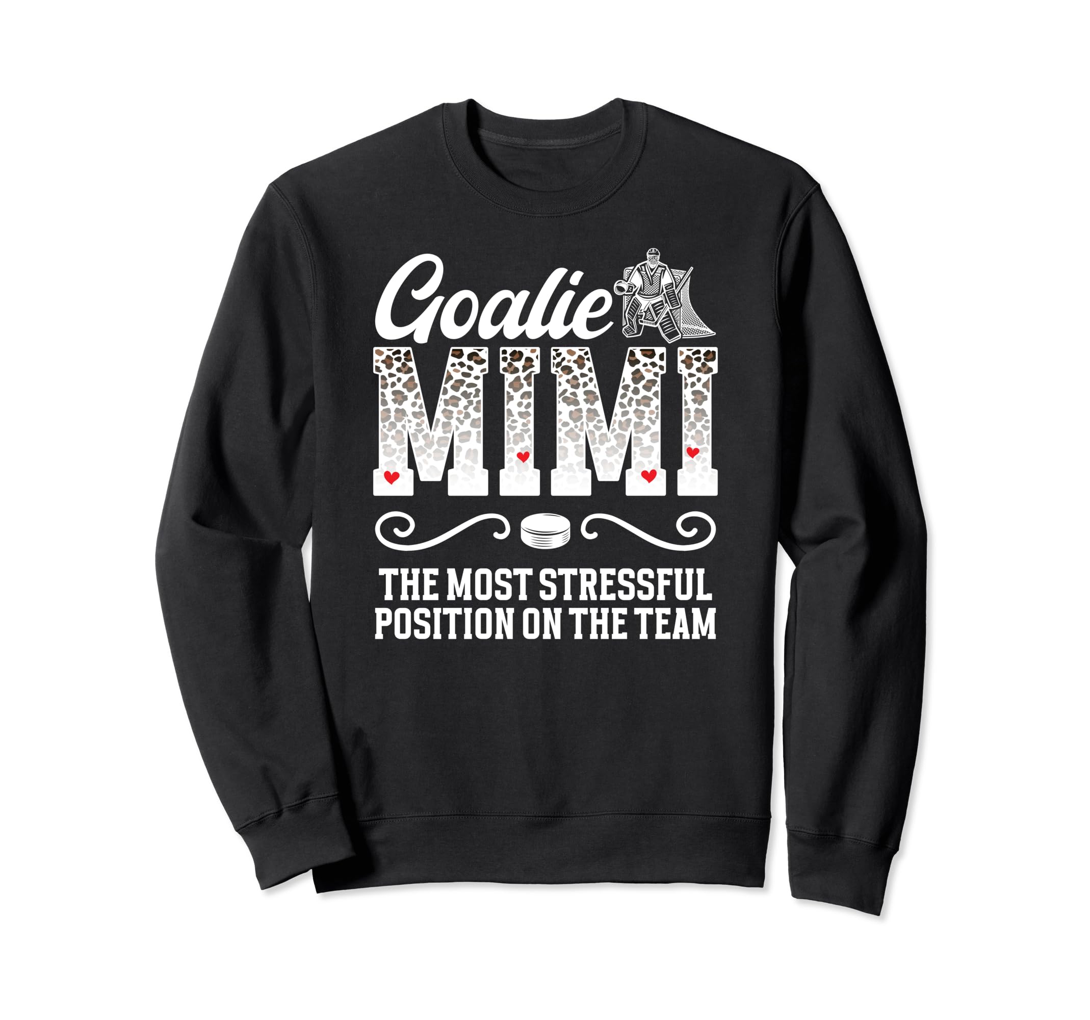 Ice Hockey Goalie Mimi Funny Ice Sweatshirt - Fun Novelty Design Men Women