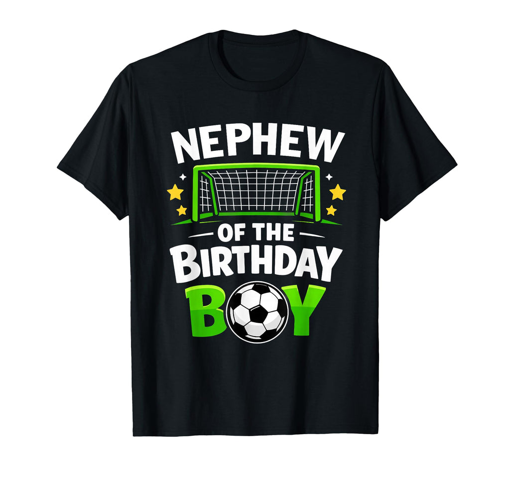 Nephew Birthday Soccer Ball T-Shirt - Aesthetic Graphic for Adults