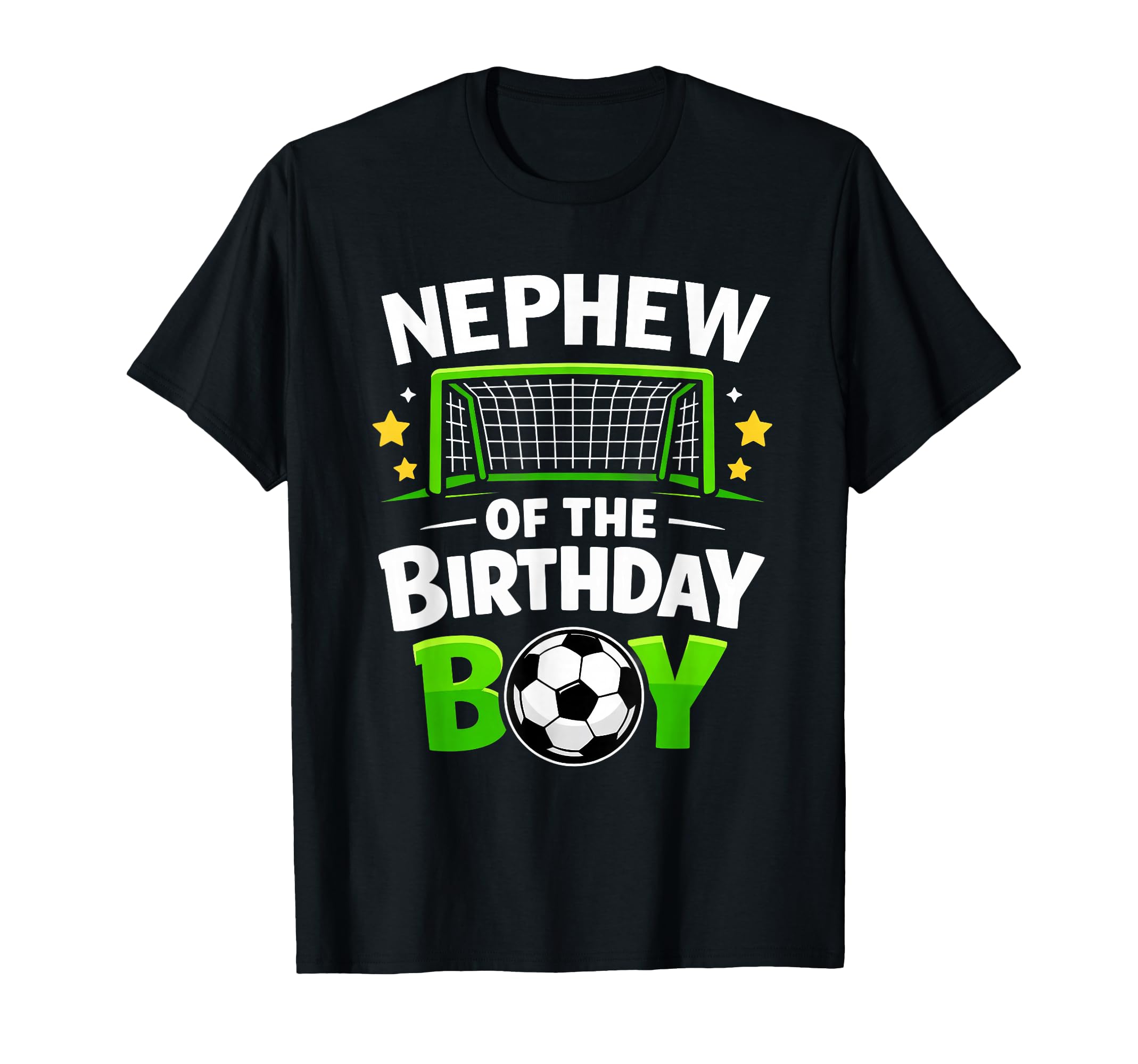 Nephew Birthday Soccer Ball T-Shirt - Aesthetic Graphic for Adults
