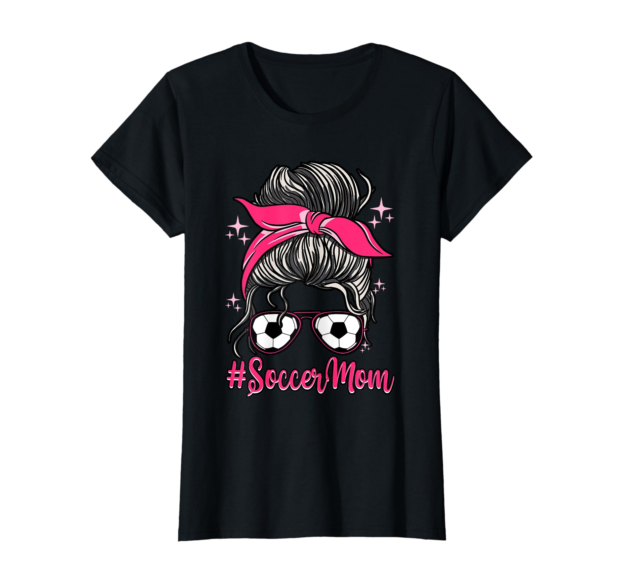 Football Soccer Mom Hair Bun Goalie T-Shirt - Streetwear Style Unisex