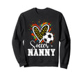 Soccer Nanny Leopard Heart Sweatshirt - Streetwear Style for Adults