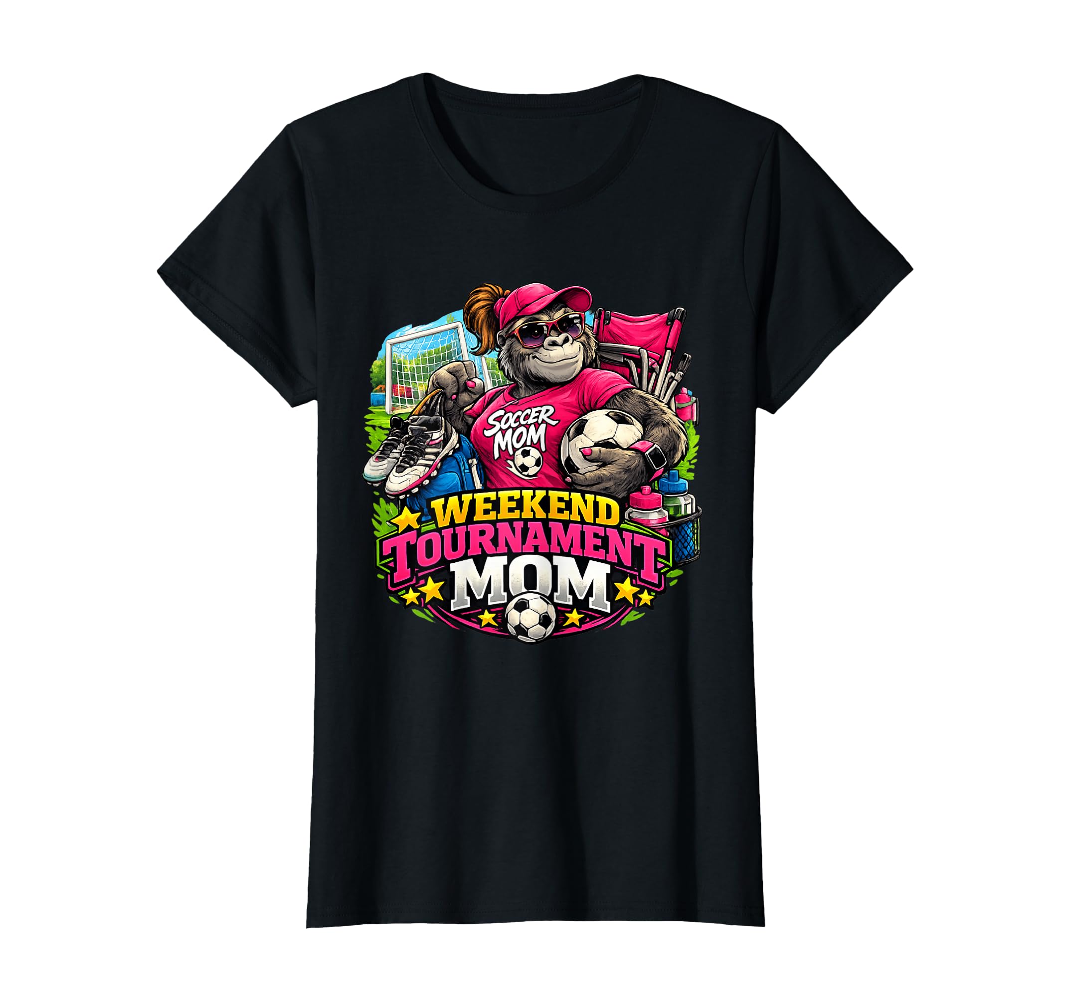 Weekend Tournament Soccer Mom Funny T-Shirt - Streetwear Style for Adults