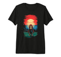 Funny Bigfoot Soccer Football Tri T-Shirt - Casual Everyday Wear Unisex