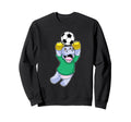 Hippo Goalkeeper Soccer Sports Sweatshirt - Aesthetic Graphic Men Women