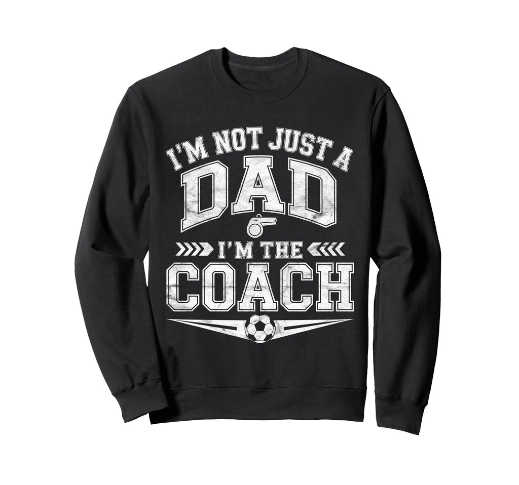 Soccer Dad Coach Funny Coaching Sweatshirt - Minimalist Print Men Women
