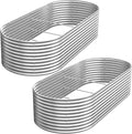 FRIZIONE 2pcs Tall 6x3ft Galvanized Raised Garden Bed Outdoor,Steel Garden Bed for Vegetables,Above Ground Garden Box for Flower,Metal Raised Beds for Gardening