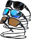Polarized Sunglasses for Men Women Sports Goggles Lightweight Frame Cycling Running Fishing Driving UV400 Protection