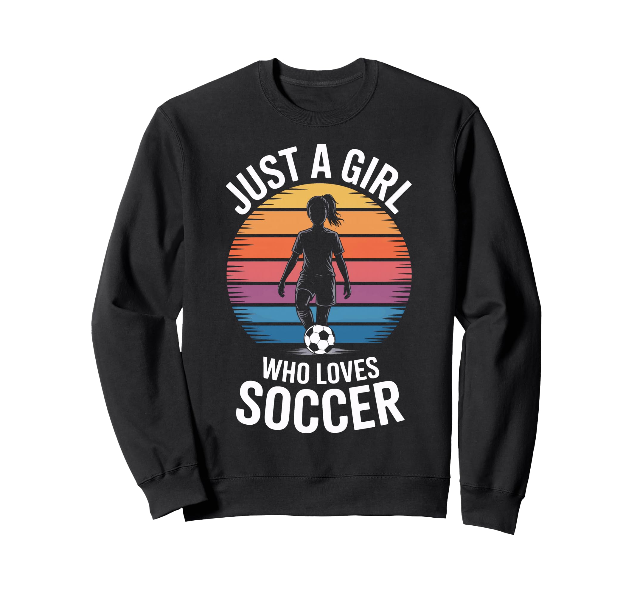 Soccer Enthusiast Just Who Sweatshirt - Casual Everyday Wear for Adults