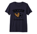 Soccer Grandma Leopard Heart Funny T-Shirt - Aesthetic Graphic for Adults