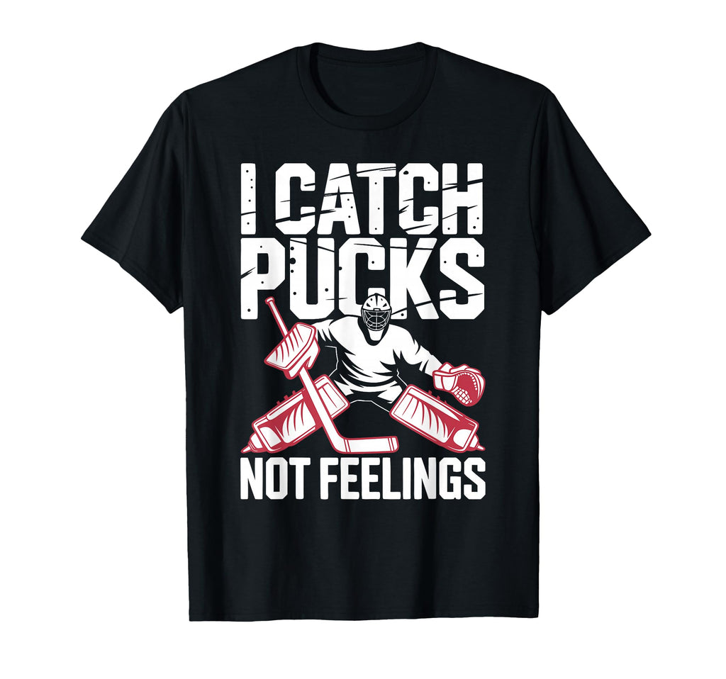Funny Ice Hockey Goalkeeper Goalie Hockey T-Shirt - Custom Art Print Unisex