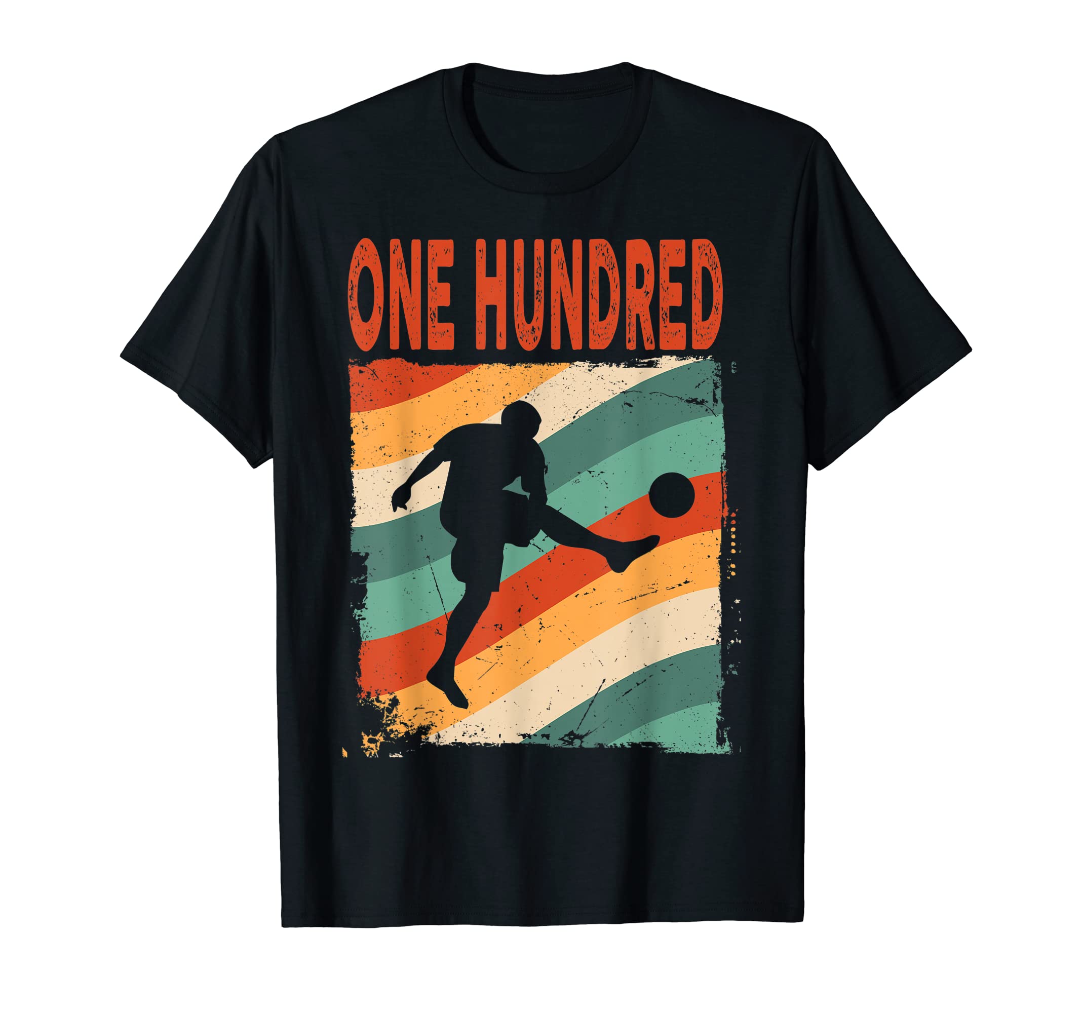 100Th Birthday Soccer 100 Years T-Shirt - Casual Everyday Wear for Adults