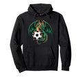 Funny Dragon Soccer Ball Hoodie - Custom Art Print Unisex