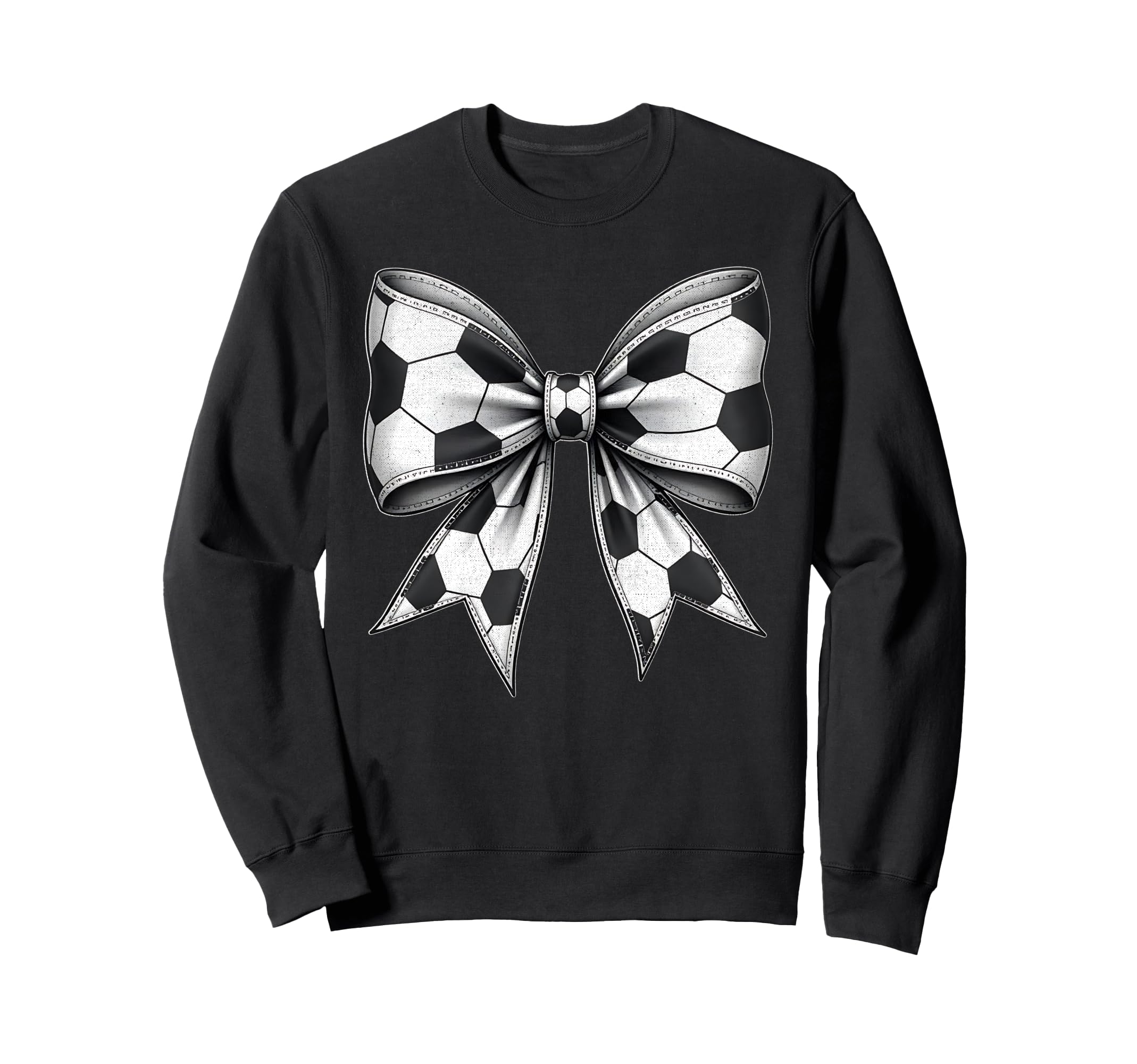 Soccer Ball Coquette Bow Soccer Sweatshirt - Streetwear Style for Adults