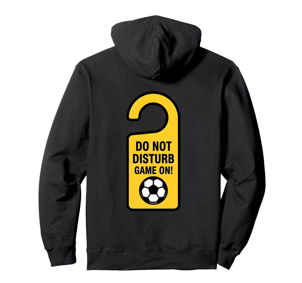 Back Soccer Game Fan Watching Mode Hoodie - Novelty Apparel for Adults