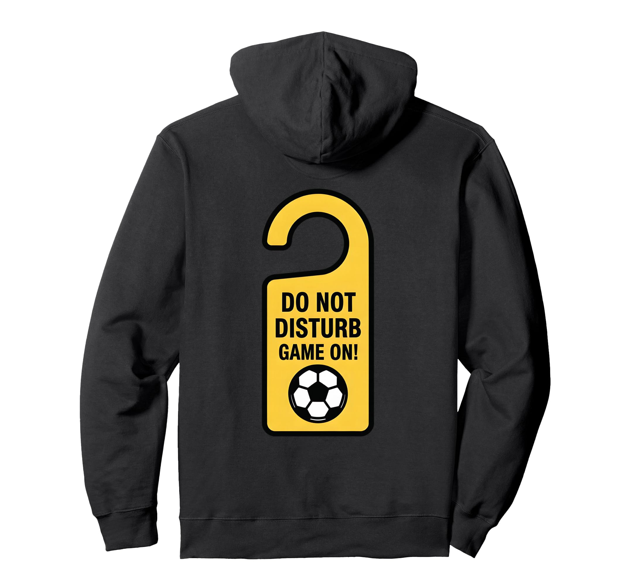 Back Soccer Game Fan Watching Mode Hoodie - Novelty Apparel for Adults