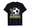 Soccer Grandma Funny Leopard Heart T-Shirt - Custom Art Print Men Women