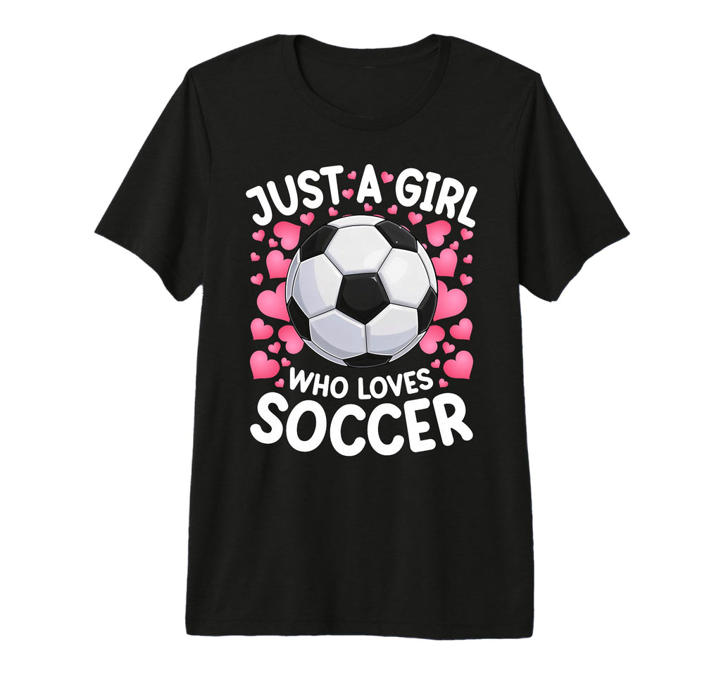Just Who Loves Soccer Soccer Football T-Shirt - Minimalist Print Unisex