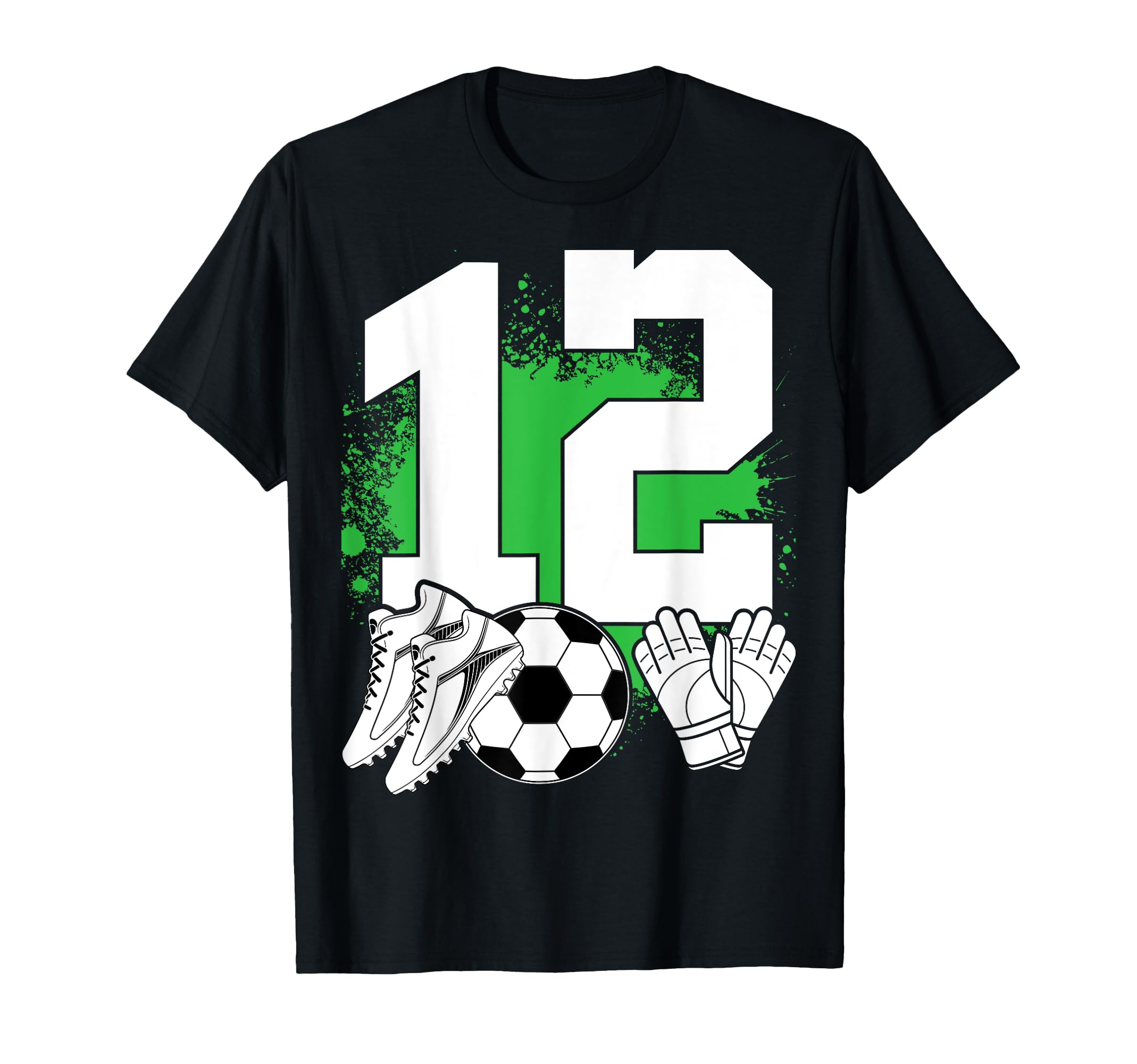 12 Years Old Soccer Lover Goalkeeper T-Shirt - Casual Everyday Wear Unisex