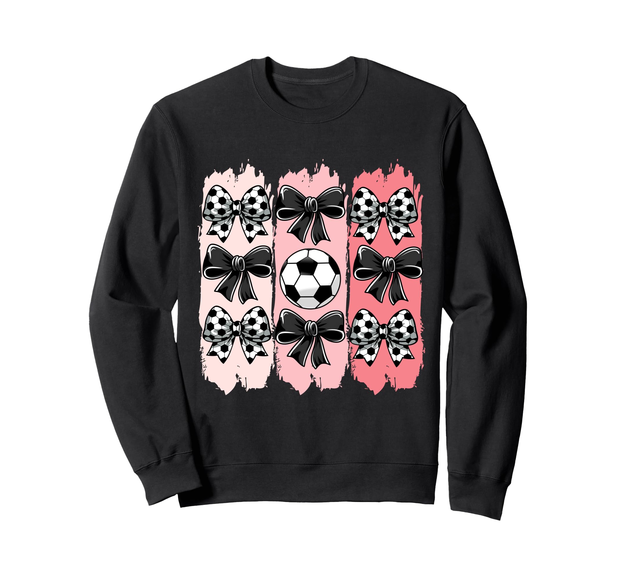Soccer Coquette Bow Soccer Ball Sweatshirt - Custom Art Print Men Women