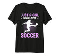 Just Who Loves Soccer Tri Blend T-Shirt - Casual Everyday Wear Men Women