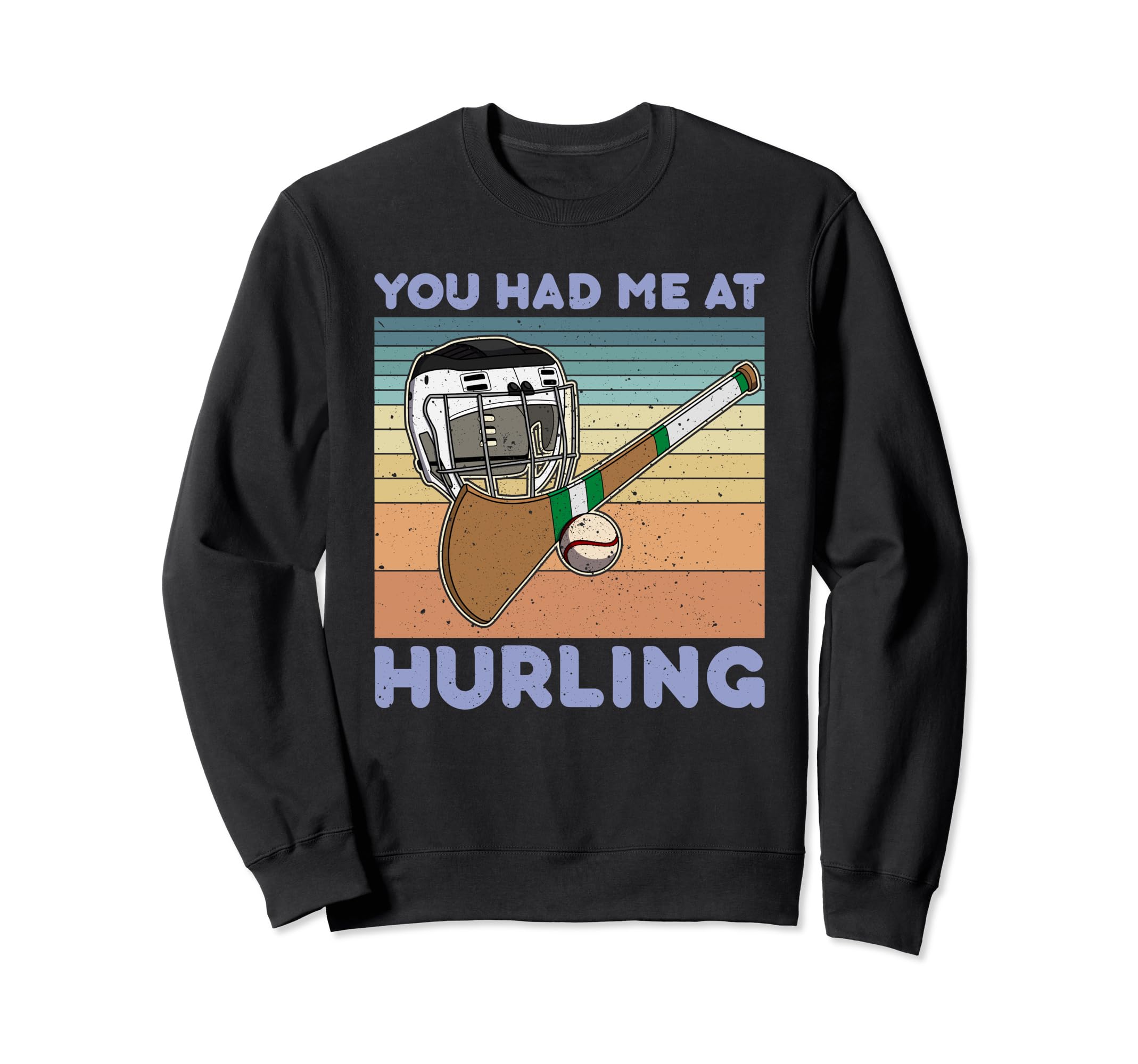Hurling Helmet Athletic Goalkeeper Sweatshirt - Novelty Apparel for Adults