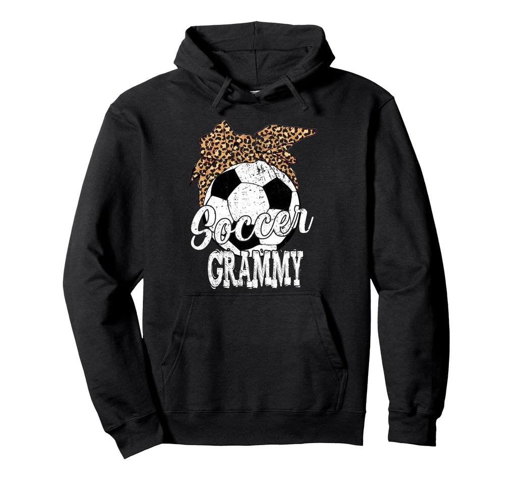 Soccer Grammy Leopard Funny Mothers Hoodie - Fun Novelty Design Men Women