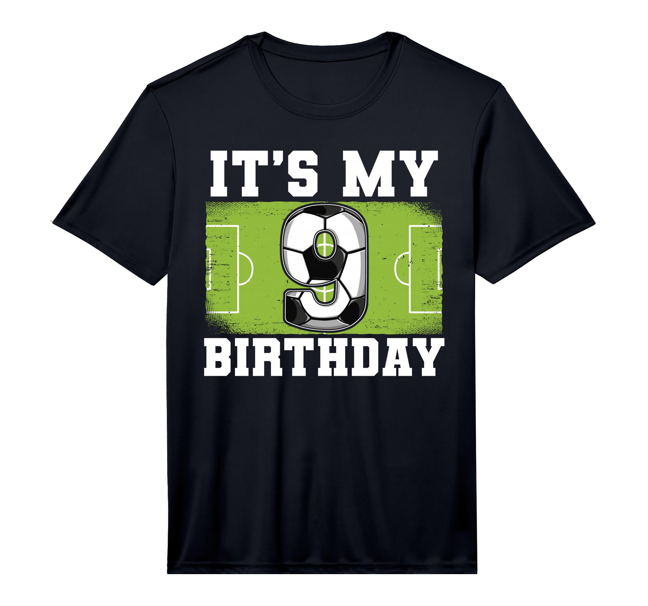 9Th Birthday Soccer Performance T-Shirt - Casual Everyday Wear Unisex