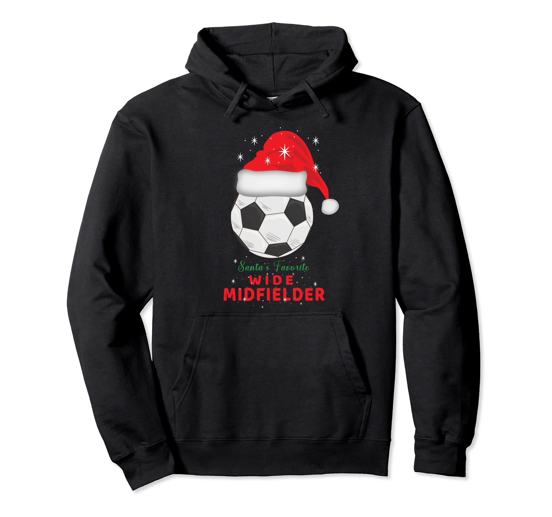Soccer Football Santas Favorite Wide Hoodie - Streetwear Style for Adults