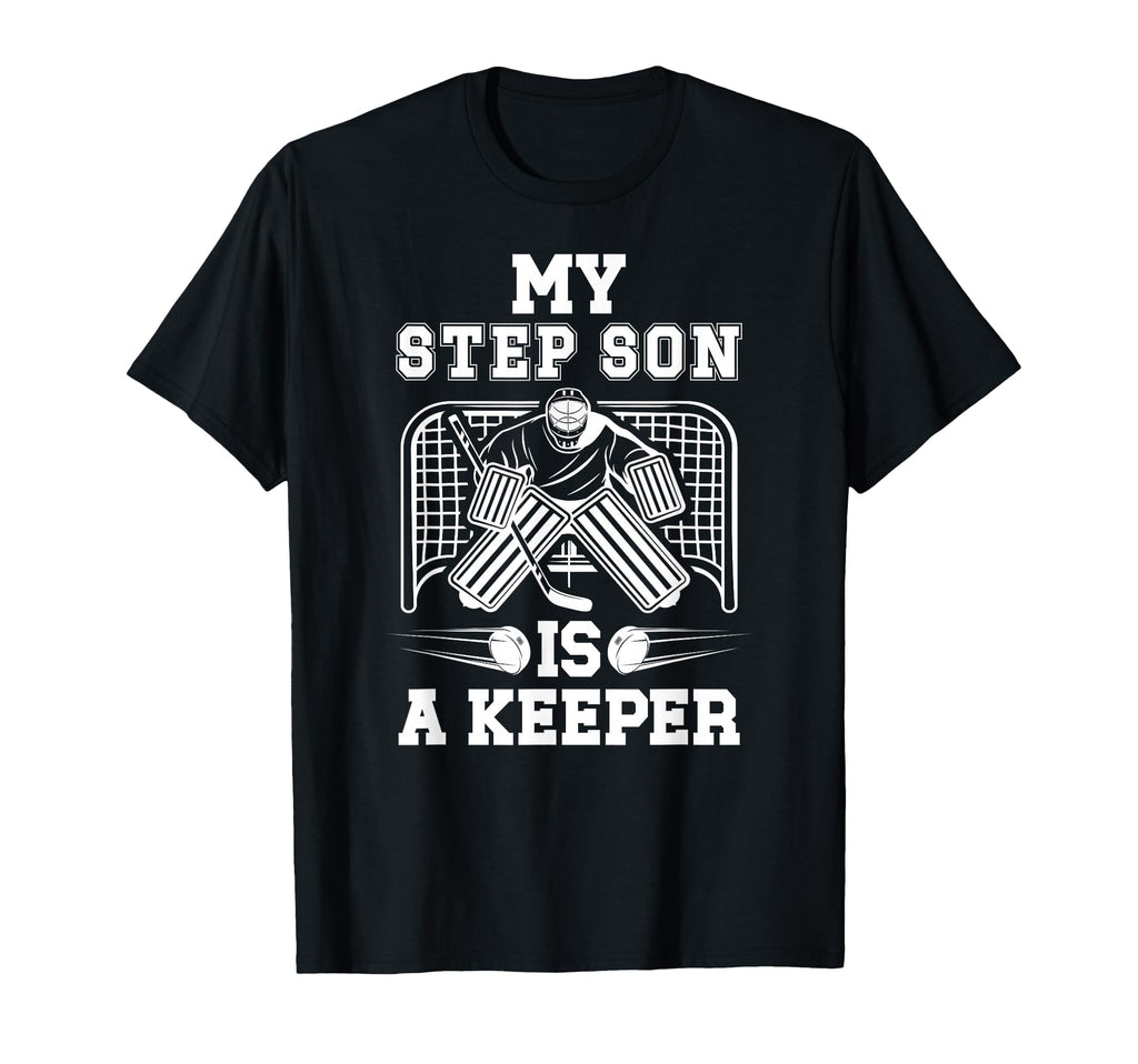 Hockey Keeper Step Mom Hockey Goalie T-Shirt - Trendy Graphic for Adults
