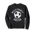 Mills County Soccer Distressed 90S Sweatshirt - Custom Art Print for Adults