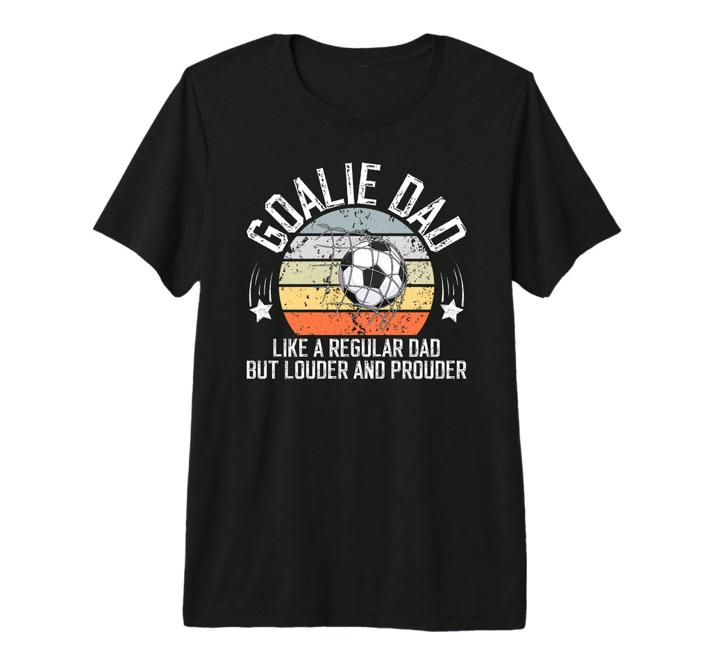 Mens Soccer Goalie Dad Soccer Keeper T-Shirt - Minimalist Print for Adults