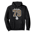 Ladies Football Soccer Leopard Womens Hoodie - Graphic Print Unisex