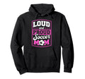 Loud And Proud Soccer Mom Soccer Mom Pride Hoodie - Graphic Print Unisex