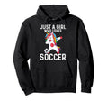 Funny Who Loves Soccer Hoodie - Casual Everyday Wear Men Women