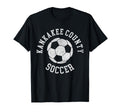 Kankakee County Soccer Distressed 90S T-Shirt - Minimalist Print Men Women