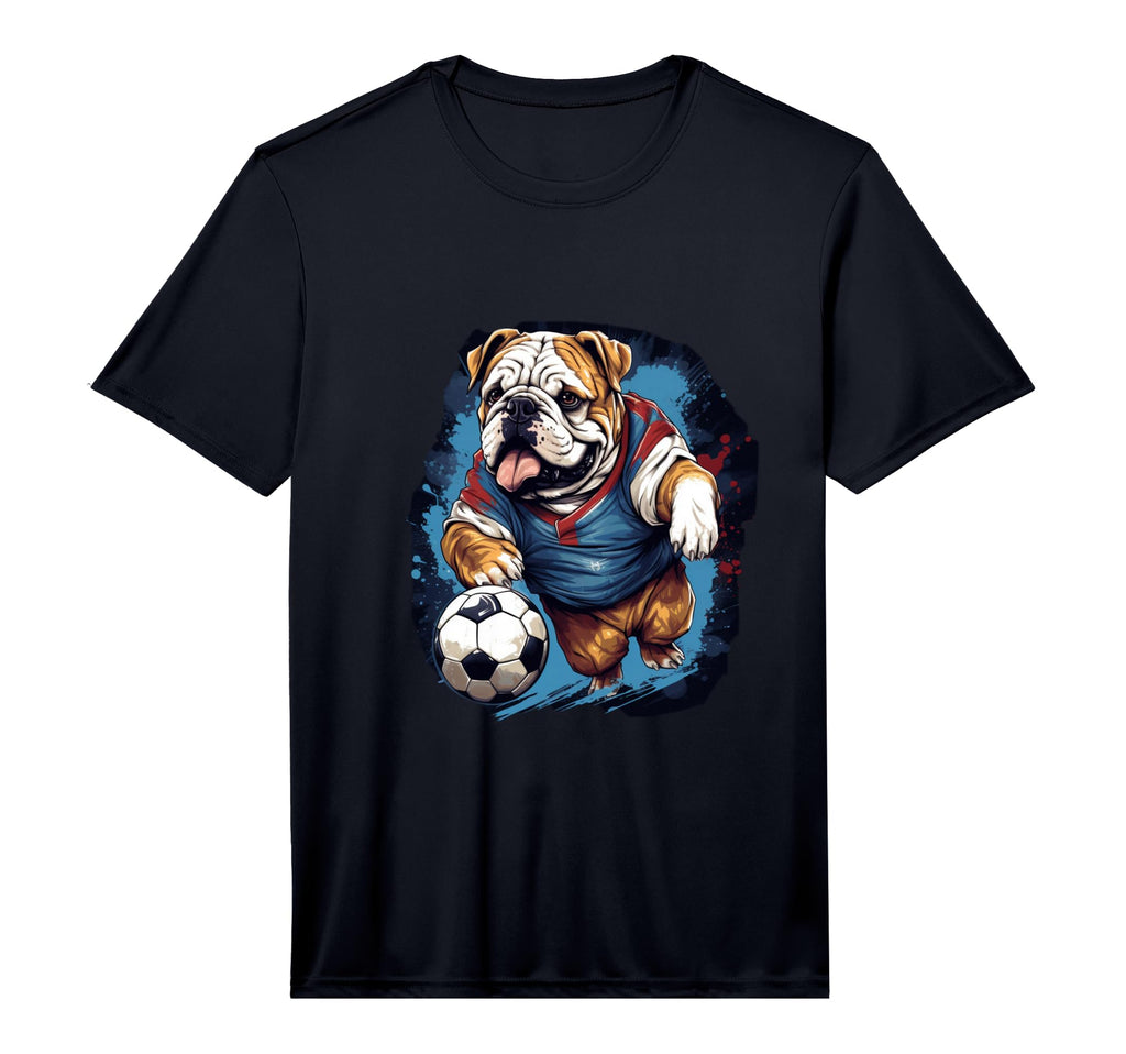 English Bulldog Soccer English T-Shirt - Custom Art Print Men Women