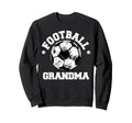 Football Grandma Sketch Soccer Ball Sweatshirt - Graphic Print for Adults