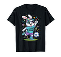 Sports Gift Easter Squad Bunny Soccer T-Shirt - Unique Graphic Men Women