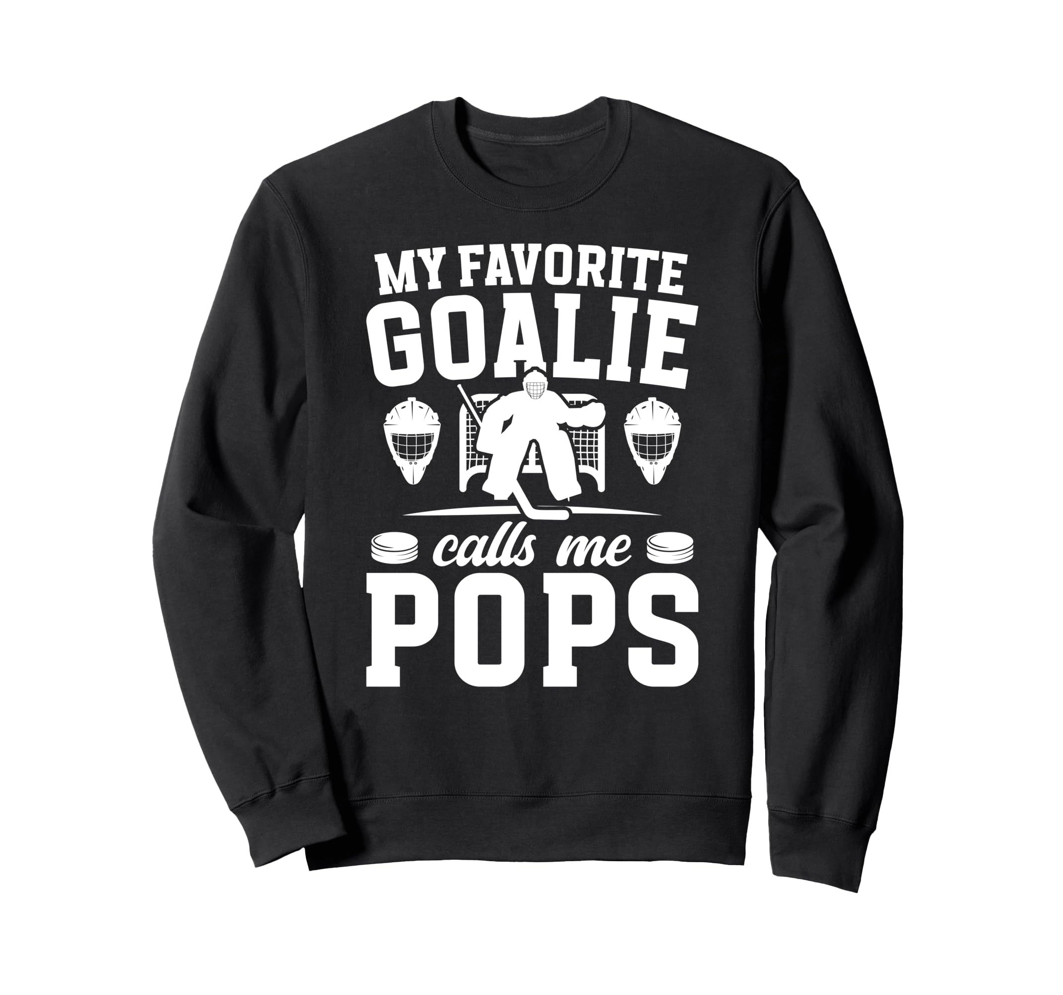 Proud Hockey Goalie Pops Ice Hockey Sweatshirt - Streetwear Style Unisex