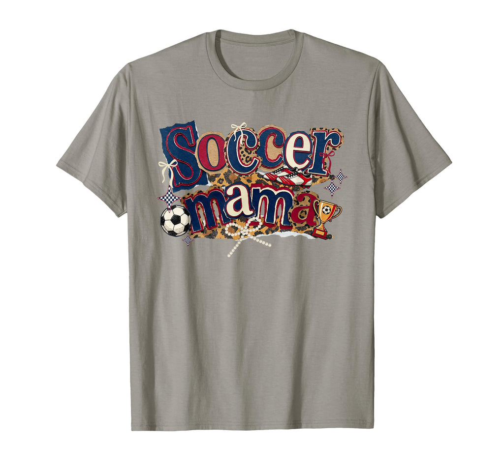 Soccer Mama Leopard Coquette Bow T-Shirt - Streetwear Style for Adults