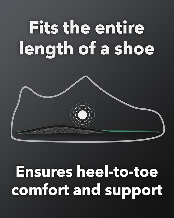 Spenco Rx Orthotic Arch Support Full Length Shoe Insoles, Women's 7-8.5/Men's 6-7.5