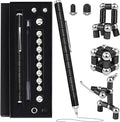 Magnetic Fidget Pen Toys - Multifunctional Writing Novel Pen for Friends, Kids, Boys, Girls, Teens 8+, Office Teacher Birthday Party Gifts, Stress & Anxiety Relief(Black)