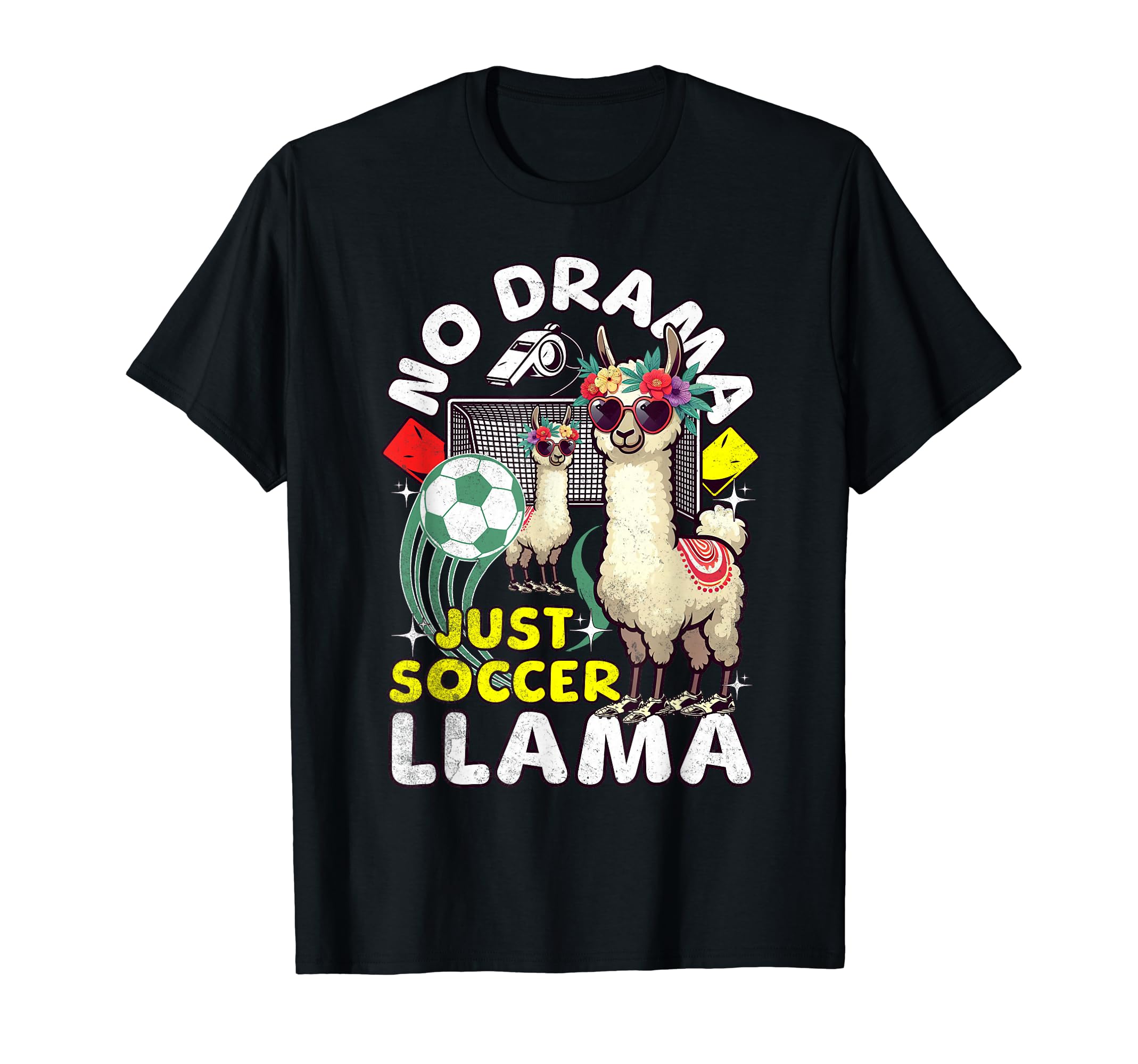 Soccer Llamas Soccer Player Goalkeeper T-Shirt - Graphic Print Men Women