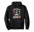 Soccer Fan This Dad Is Out This World Hoodie - Fun Novelty Design Unisex