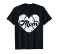 Mothers Day Distressed Heart Soccer T-Shirt - Fun Novelty Design Unisex