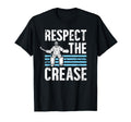 Respect Crease Ice Hockey Goalkeeper T-Shirt - Aesthetic Graphic Unisex